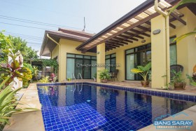 Single Story Pool Villa Bali Style For Sale In Bang Saray  - 3 Bedrooms House For Sale In Bang Saray, Na Jomtien