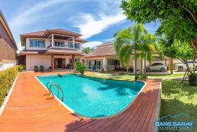 Beautiful, 2 Story House With Sea View For Sale - 5 Bedroom Up House For Sale In Bang Saray, Na Jomtien