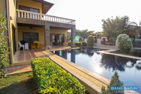 Two Storey Pool Villa Bali Style For Rent - 4 Bedrooms House For Rent In Bang Saray, Na Jomtien
