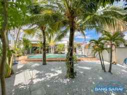 Pool Villa Corner Plot For Rent, 332RD - 3 Bedrooms House For Rent In Bang Saray, Na Jomtien