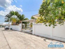 Pool Villa Corner Plot For Rent, 332RD - 3 Bedrooms House For Rent In Bang Saray, Na Jomtien