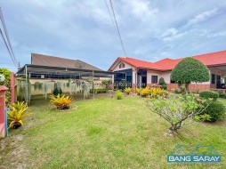 Single House Corner Plot For Sale With Large Land Plot - 3 Bedrooms House For Sale In Bang Saray, Na Jomtien