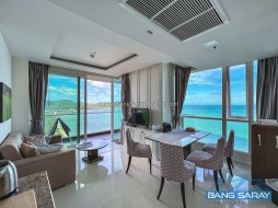 Beachfront Corner Condo For Rent, Sea Views - 1 Bedroom Condo For Rent In Bang Saray, Na Jomtien