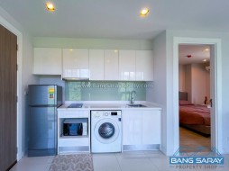 Corner Condo For Rent, Only 60 M. To The Beach - 1 Bedroom Condo For Rent In Bang Saray, Na Jomtien