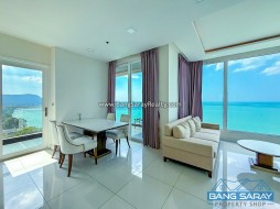 Beachfront Corner Condo For Rent | Bang Saray - 2 Bedrooms Condo For Rent In Bang Saray, Na Jomtien