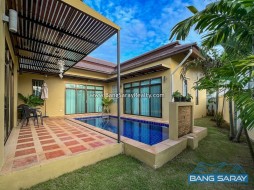 Pool Villa Corner Plot For Rent, Beachside Bang Saray - 3 Bedrooms House For Rent In Bang Saray, Na Jomtien