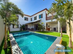 Brand-New Two-Storey Pool Villa For Rent In Beachside Bang Saray - 3 Bedrooms House For Rent In Bang Saray, Na Jomtien