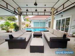 Corner Pool Villa For Sale – East Bang Saray - 3 Bedrooms House For Sale In Bang Saray, Na Jomtien